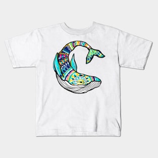 Colorful Whale Kids T-Shirt